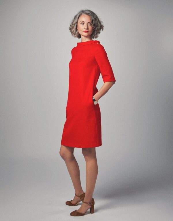 NORT red Business Dress front 2
